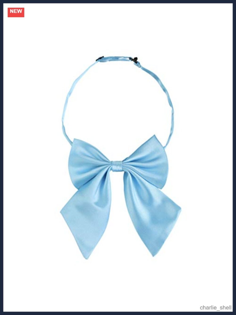Pre-Tied Bow Tie Adjustable 100% Polyester Solid Bowknot